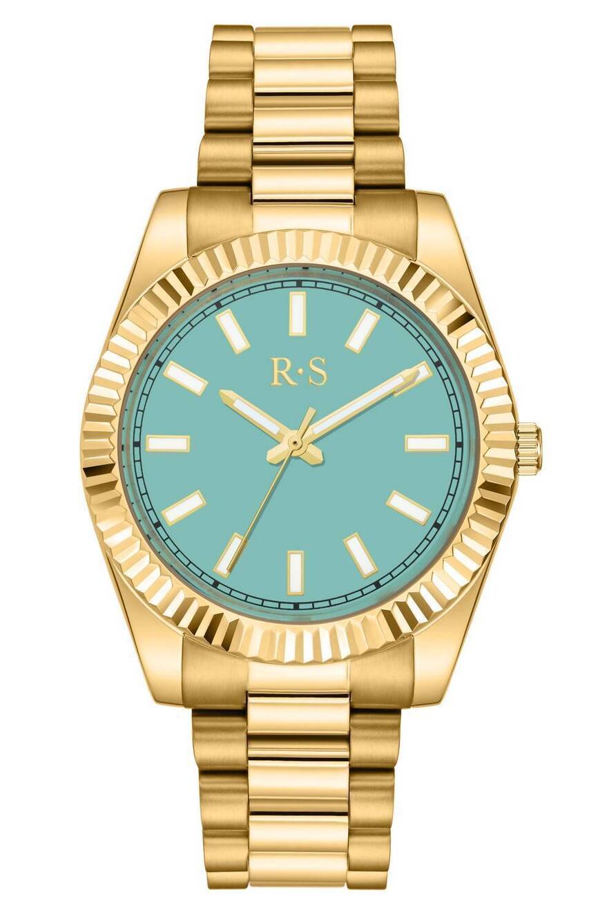 NEW RACHIE SHNAY women's the monaco siesta jumbo watch in blue